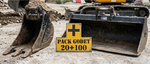 Pack godets 20 + 100 cm pour mini-pelle – photo complémentaire 3